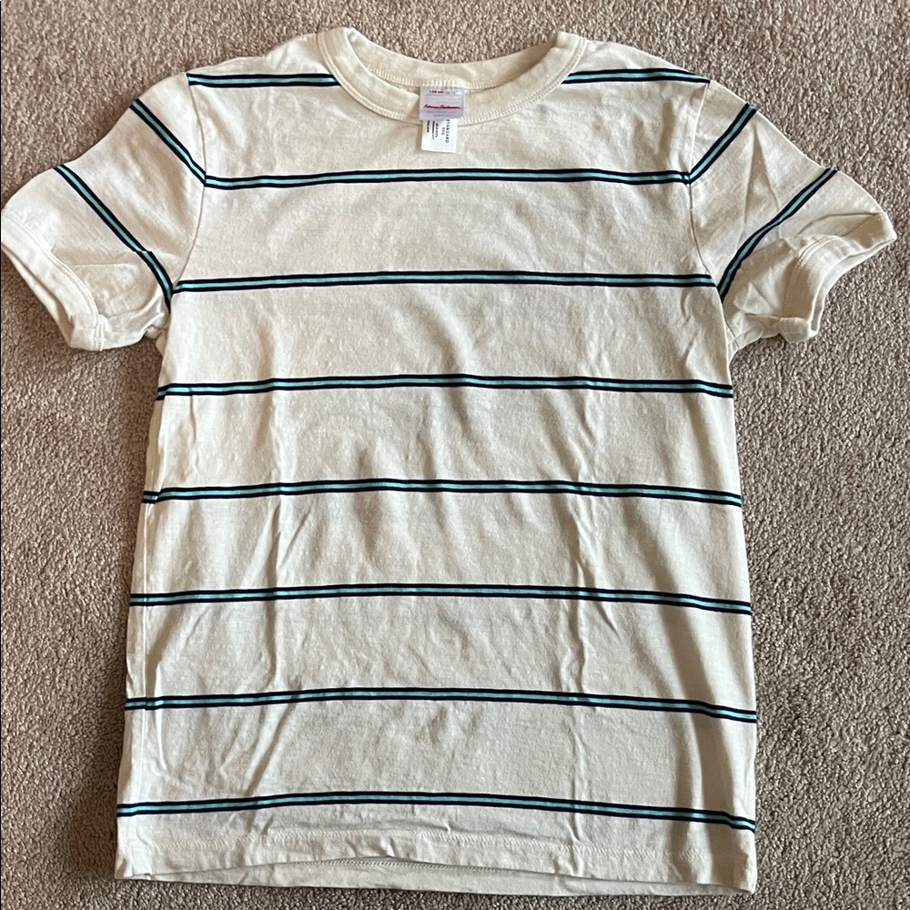 Hanna Andersson Blue and Green Striped Tees - Picture 4 of 4